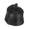 Black rubber bicycle inner tube with standard valve stem