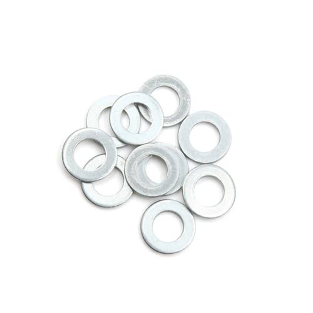 Engine oil drain plug crush washers, round silver gaskets with center holes