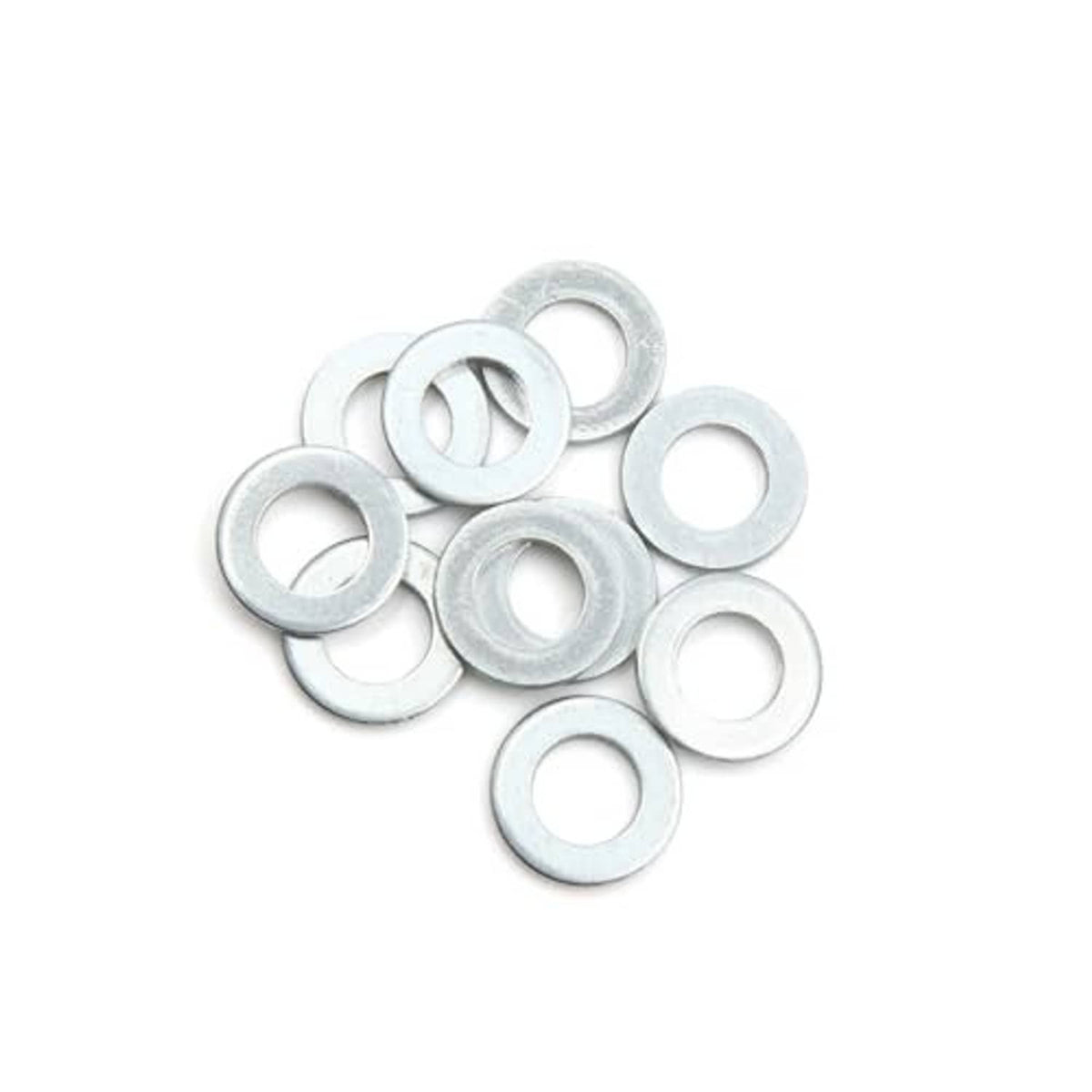 Engine oil drain plug crush washers, round silver gaskets with center holes