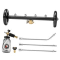 16-inch wheeled undercarriage pressure washer attachment with brass connectors and foam cannon