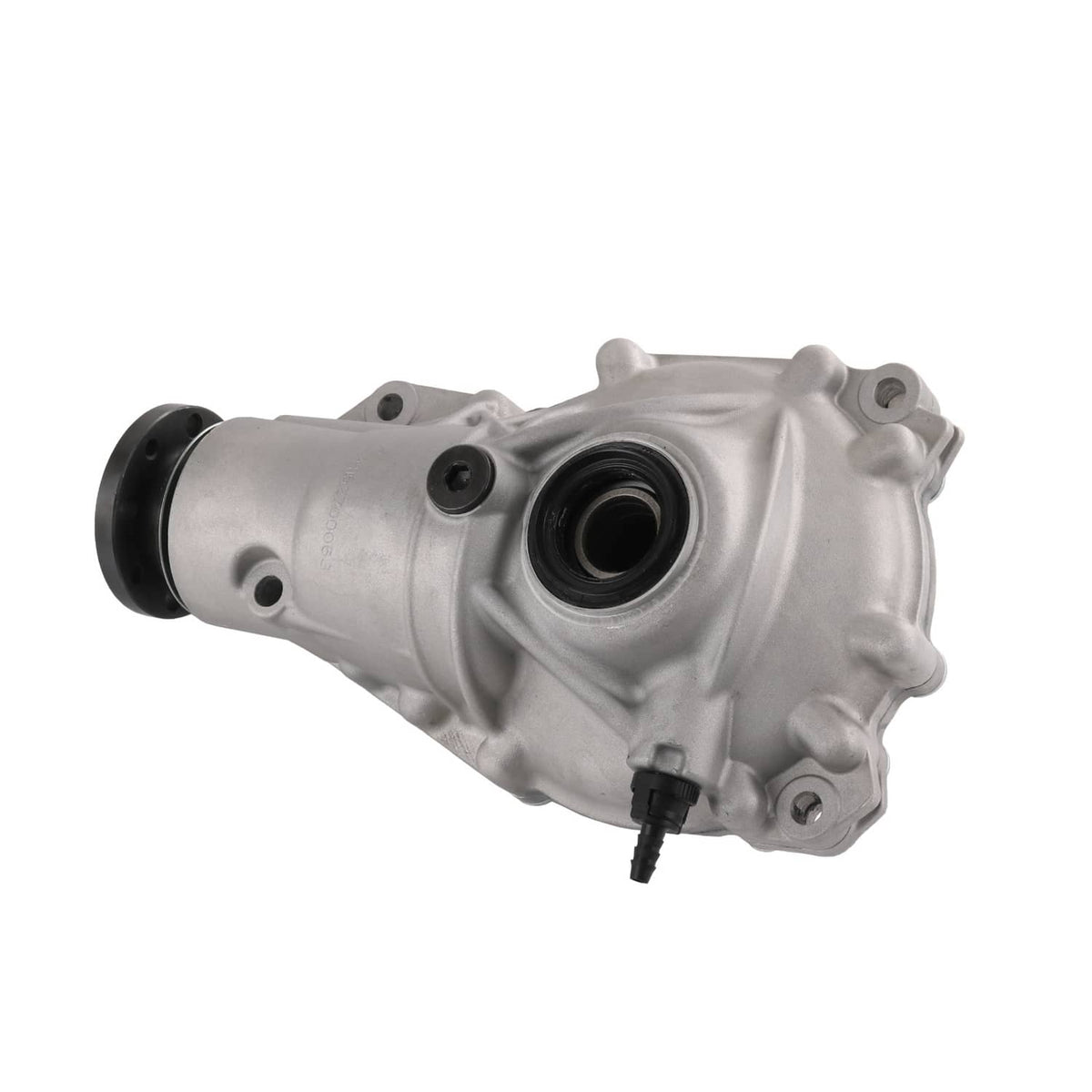 Front differential carrier assembly with sealed housing and circular mount flange