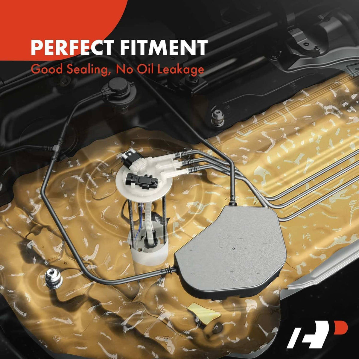Electric fuel pump module installed in a fuel tank with wiring and access cover