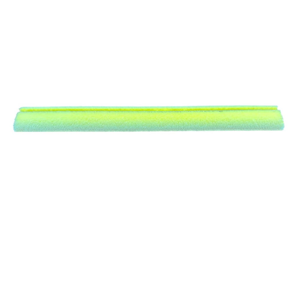 Light green roller cover for paint application on a slim applicator bar