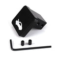 Black hood release latch handle repair kit with bracket, two screws, and L-shaped key