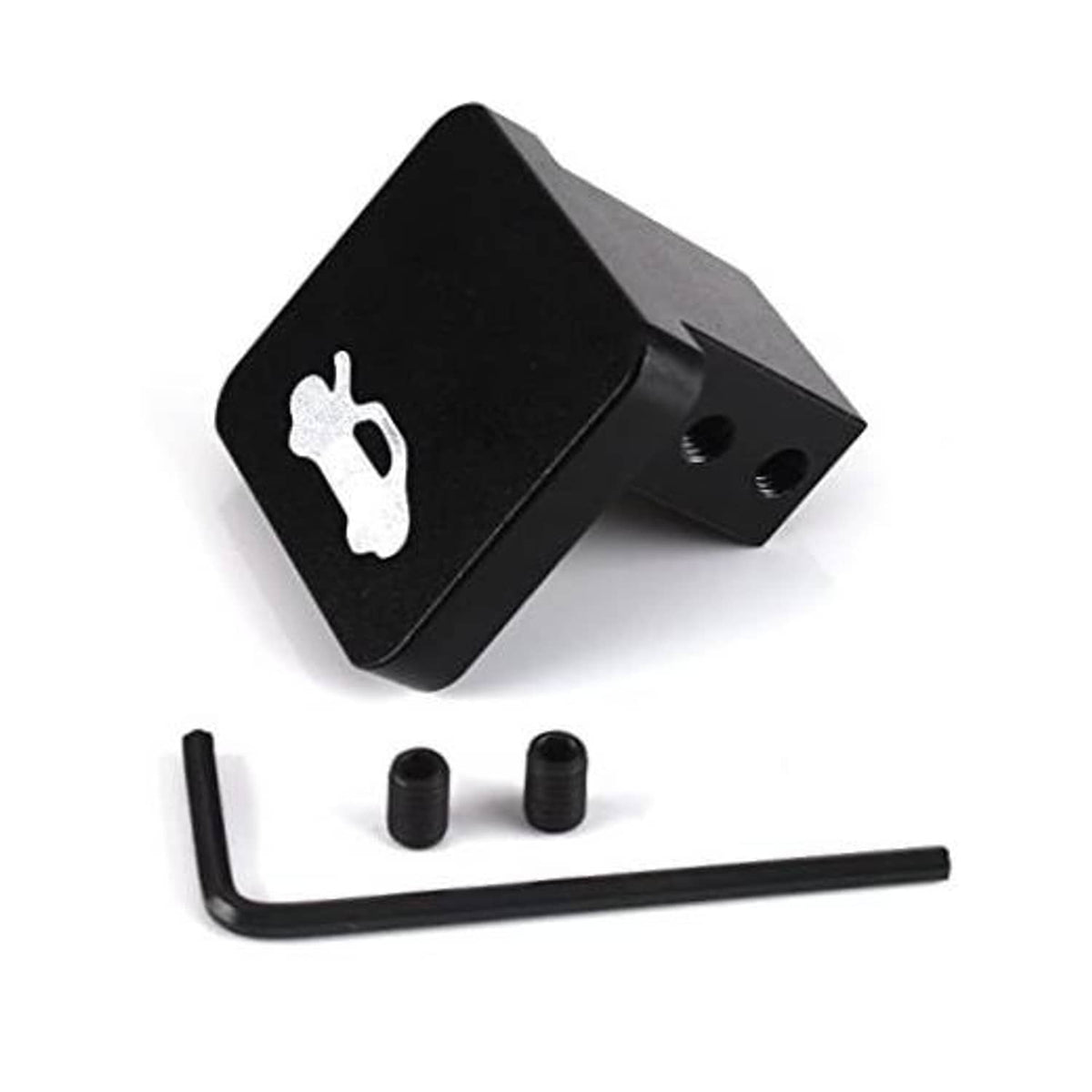 Black hood release latch handle repair kit with bracket, two screws, and L-shaped key