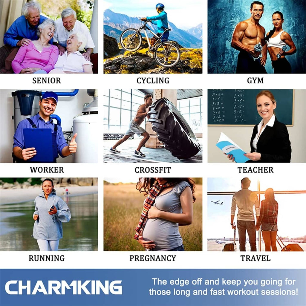 Unisex compression socks worn for everyday activities like cycling and gym