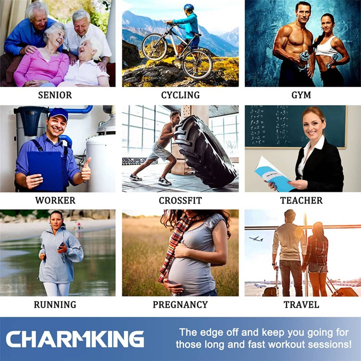 Unisex compression socks worn for everyday activities like cycling and gym