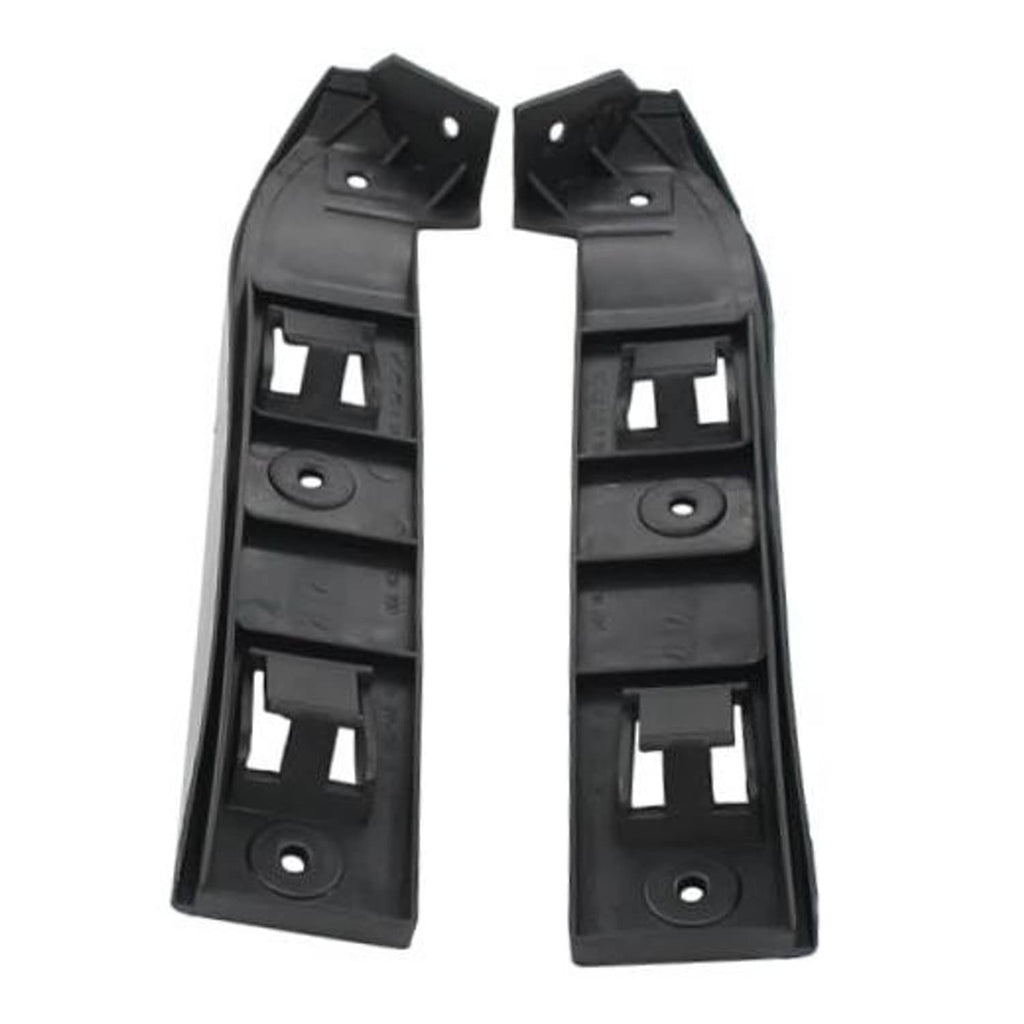 VW bumper guide mount bracket filler support, black plastic left and right pair