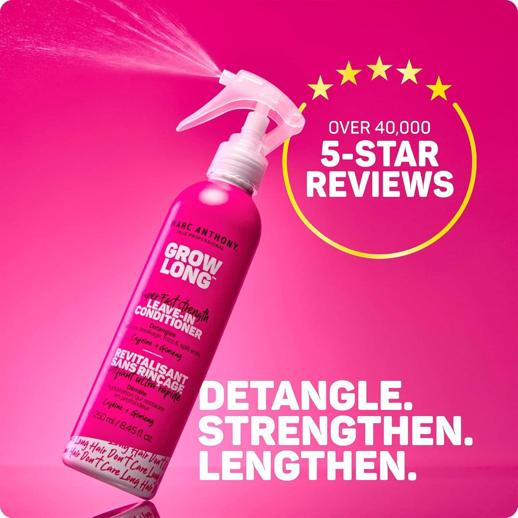 Leave-in hair conditioner spray bottle with white pump, Grow Long