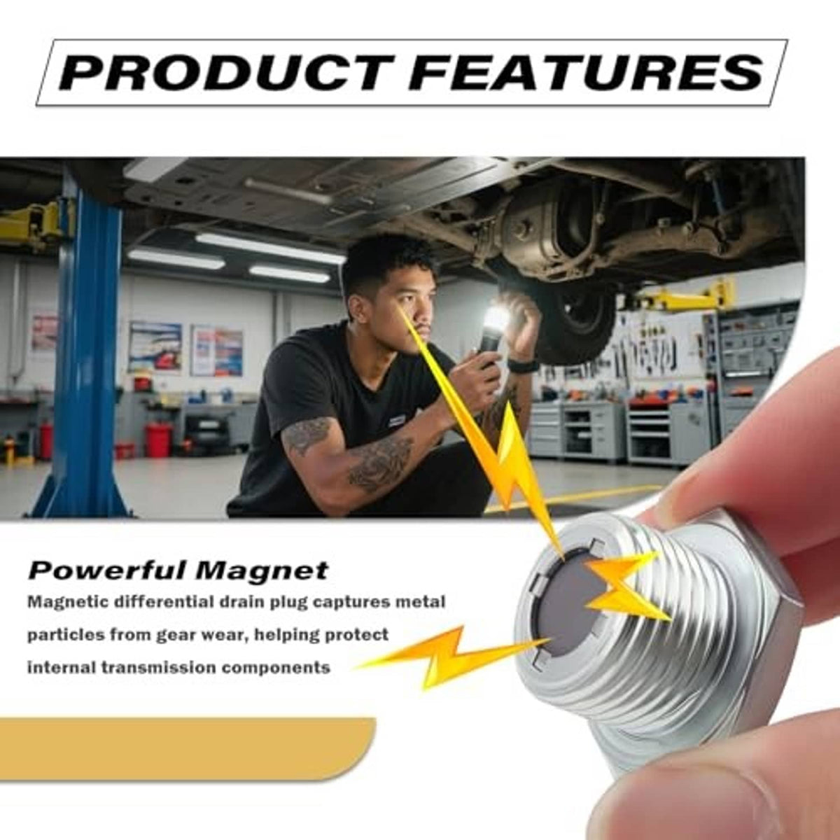 Rear differential fill plug with threaded plug and seal ring washer