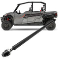 Front drive shaft assembly: black steel driveshaft with silver front and rear ends