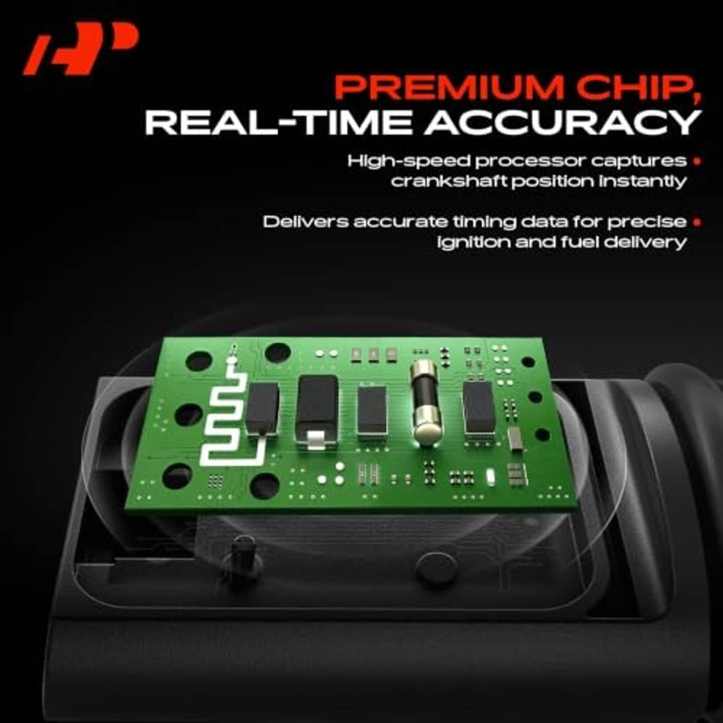 Engine camshaft position sensor circuit board and accuracy chip illustration