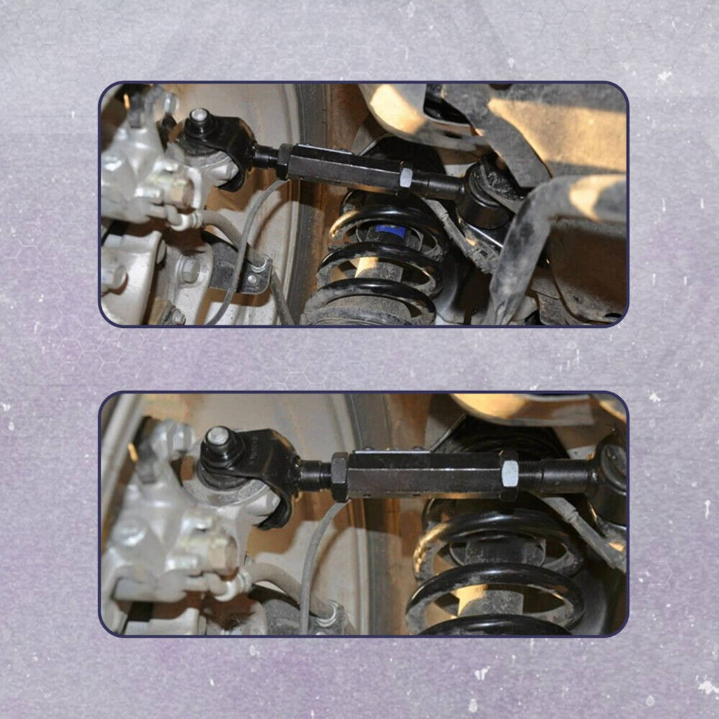 Rear suspension control arms shown installed in the vehicle