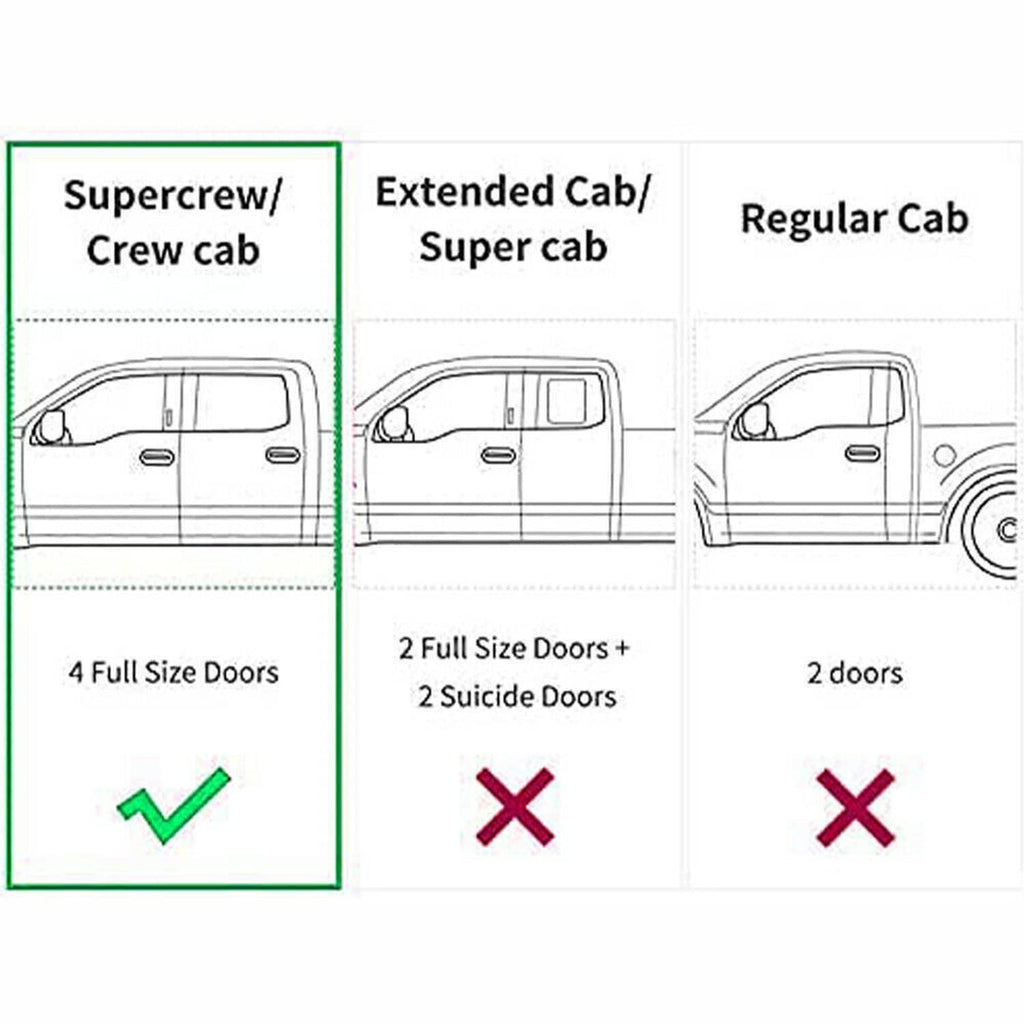 Sunroof track guide rails repair kit cab compatibility chart