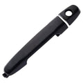 Front exterior door handle, dark black finish, with round keyhole opening