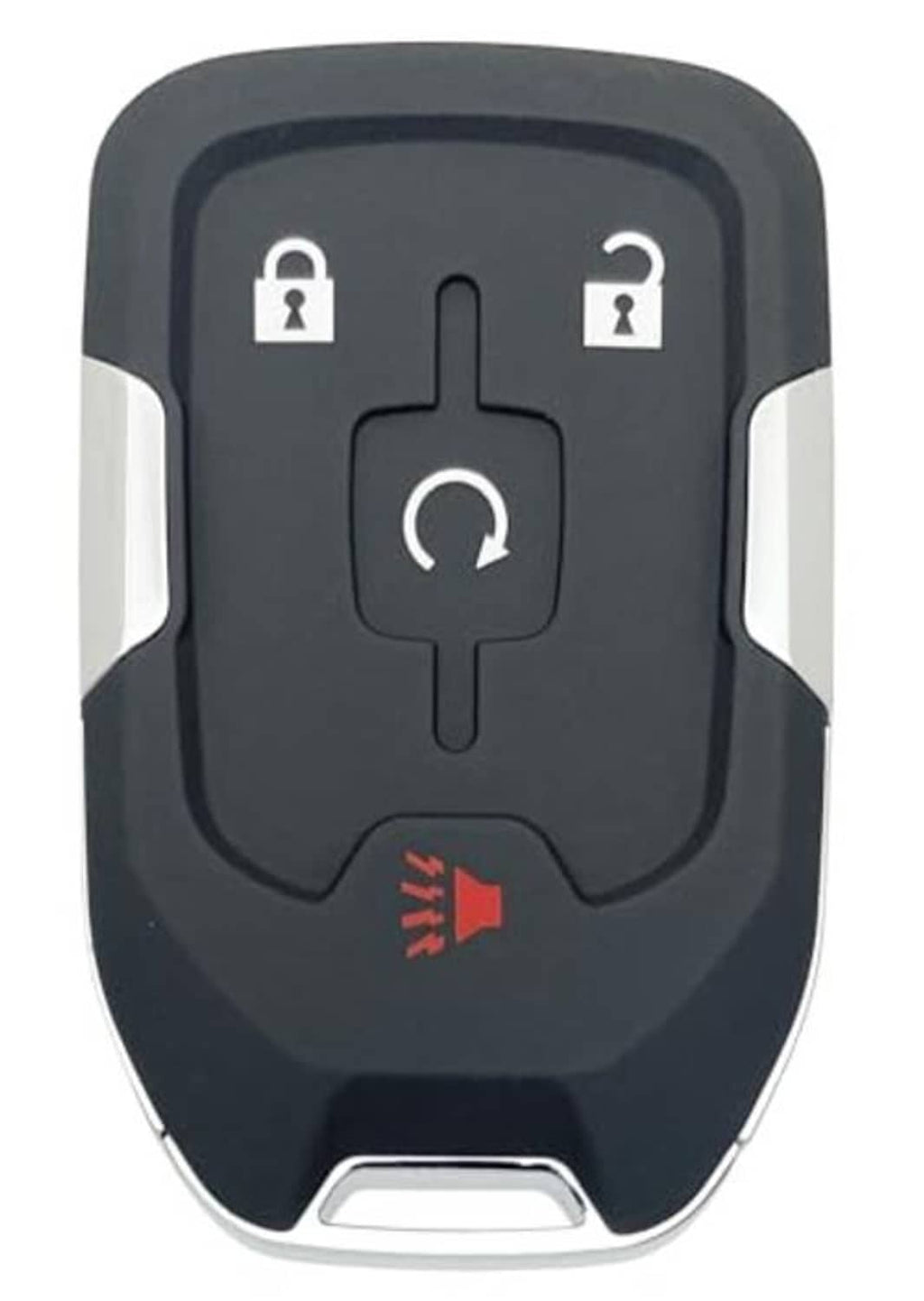Black key fob shell case replacement with lock and unlock button icons