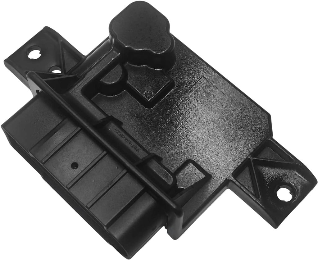 Fuel pump power control module, black plastic housing with mounting bracket and tabs