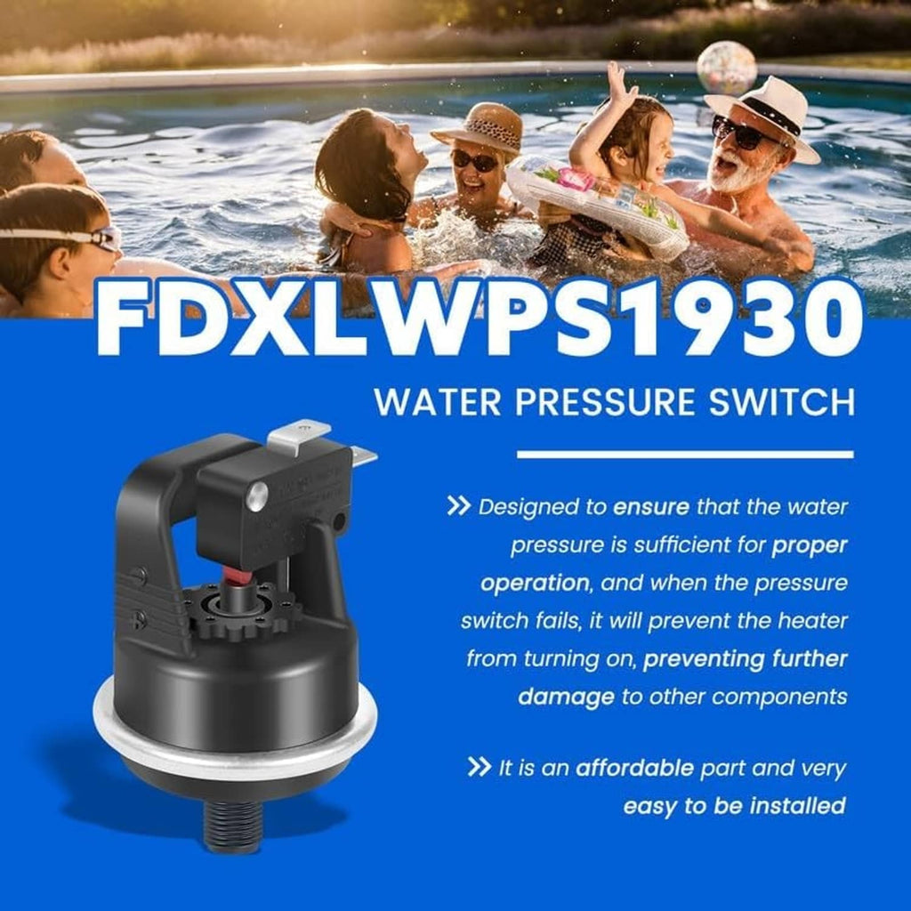 Hayward water pressure switch replacement with compact black sensor body and threaded outlet
