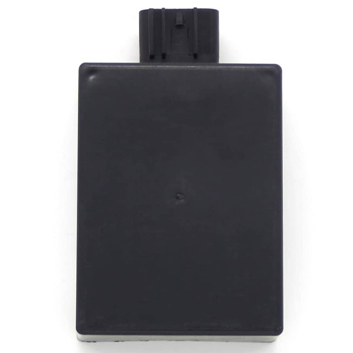 Black CDI ignition control module housing, top-mounted connector