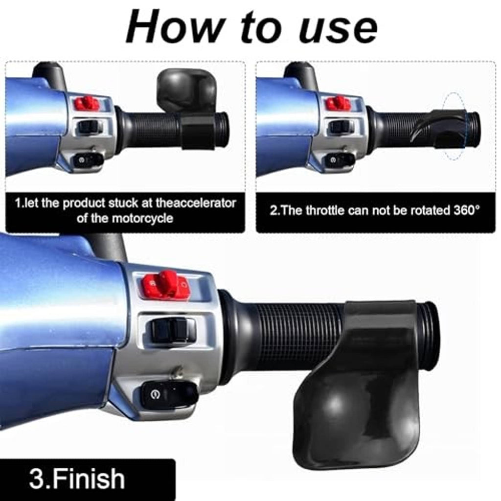Black throttle assist mount sleeve for motorcycle handlebar throttle control