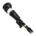 Front right air suspension shock strut with black spring and white sleeve