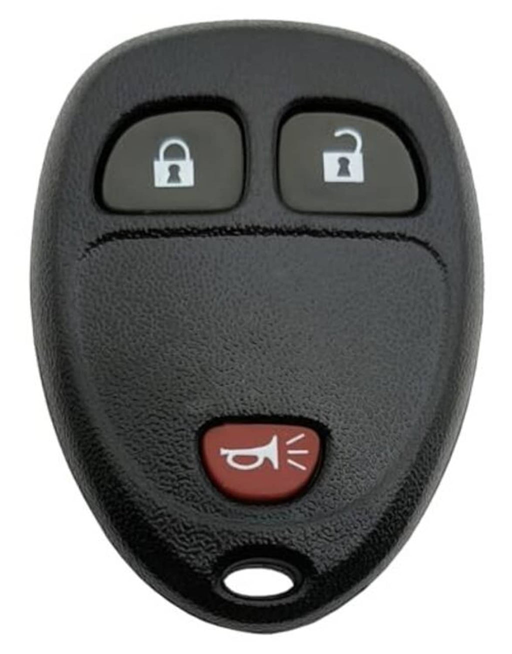 Black 3-button key fob shell case with lock, unlock, and trunk buttons