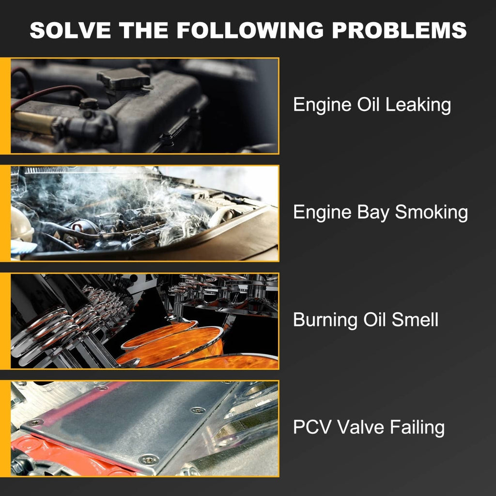 Promotional graphic showing engine bay scenes related to cover plate and gasket