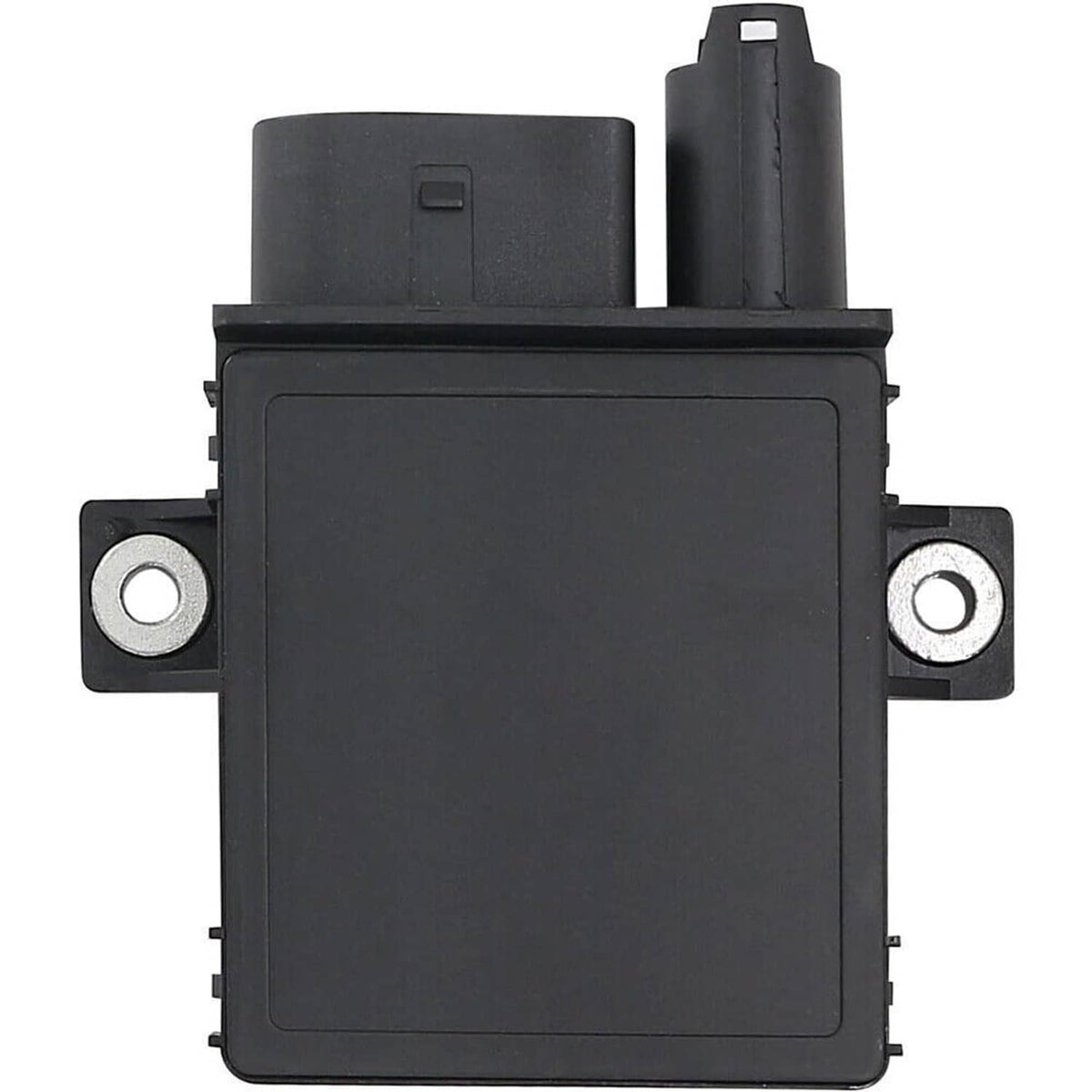 Glow plug control module with square cover and two side grounding bolts