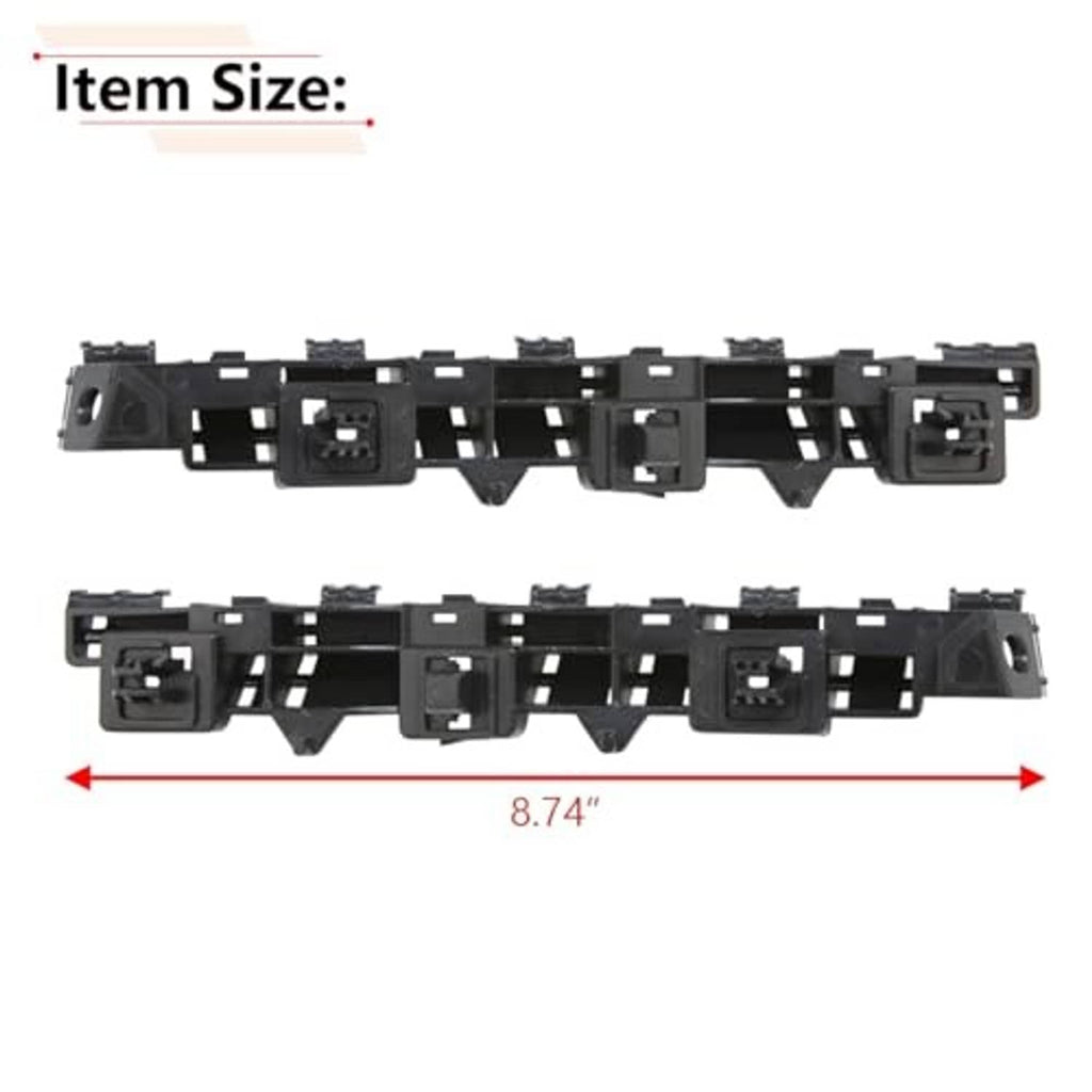 Black bumper bracket crossbar with three mounting openings, hardware-ready