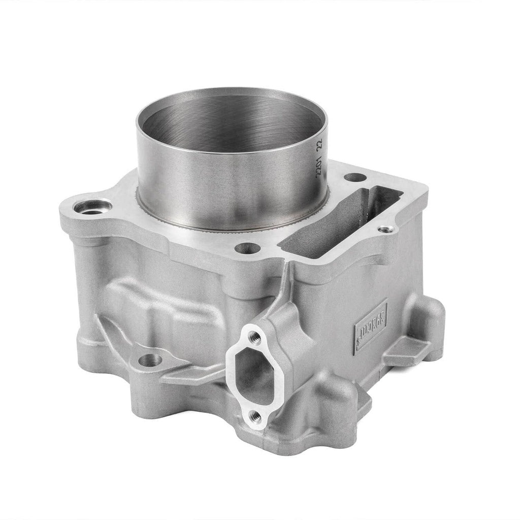 Aluminum cylinder block with machined bore and mounting bolt holes