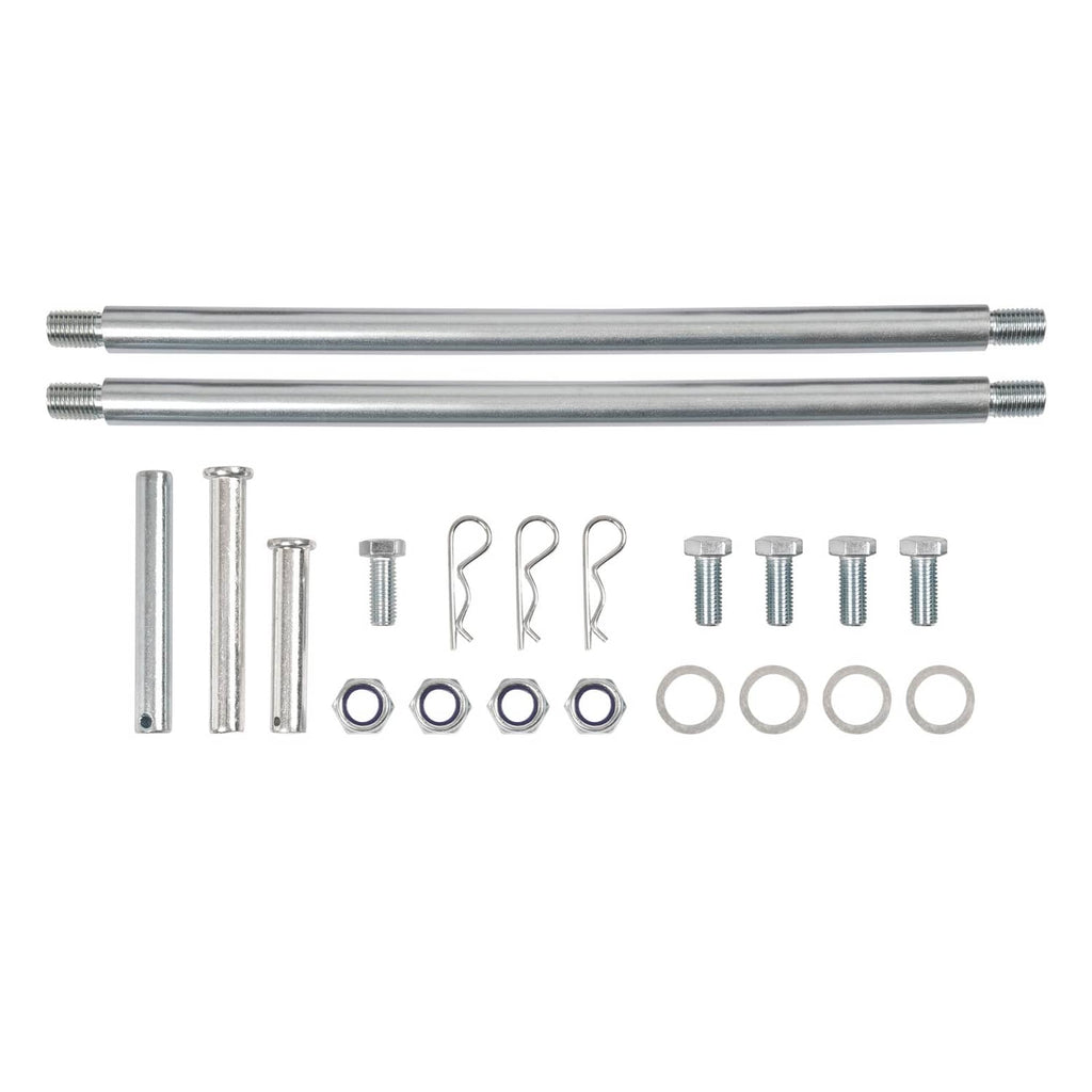 Disc harrow hardware set with two long bolts, washers, and mounting fasteners