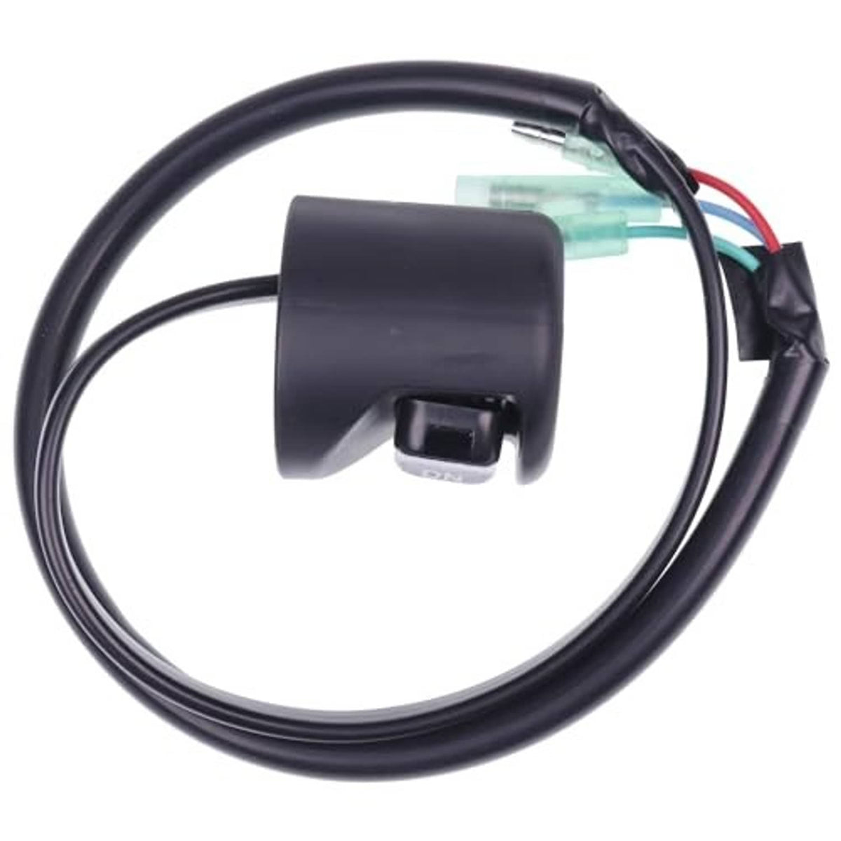 Black tilt switch housing with UP/DN controls and green connector leads