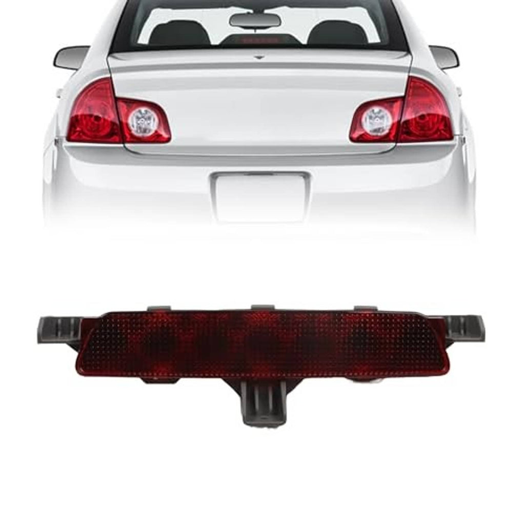 Third brake light stop lamp assembly with red lens and two side support arms.