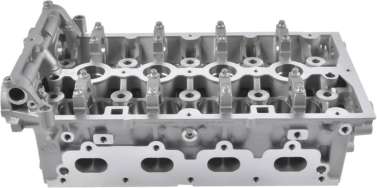 Cylinder head casting with top valves removed and mounting holes