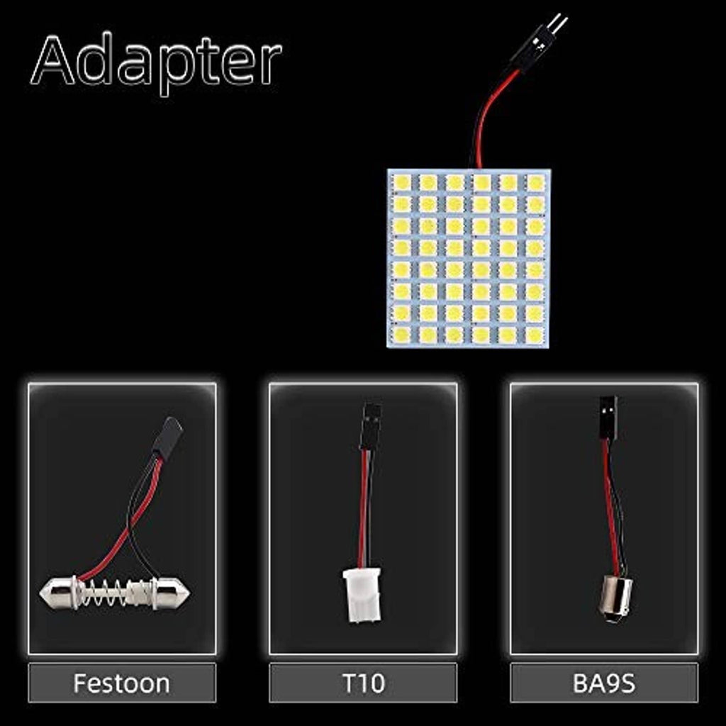 LED panel adapter set with red/black wiring and multiple socket connectors