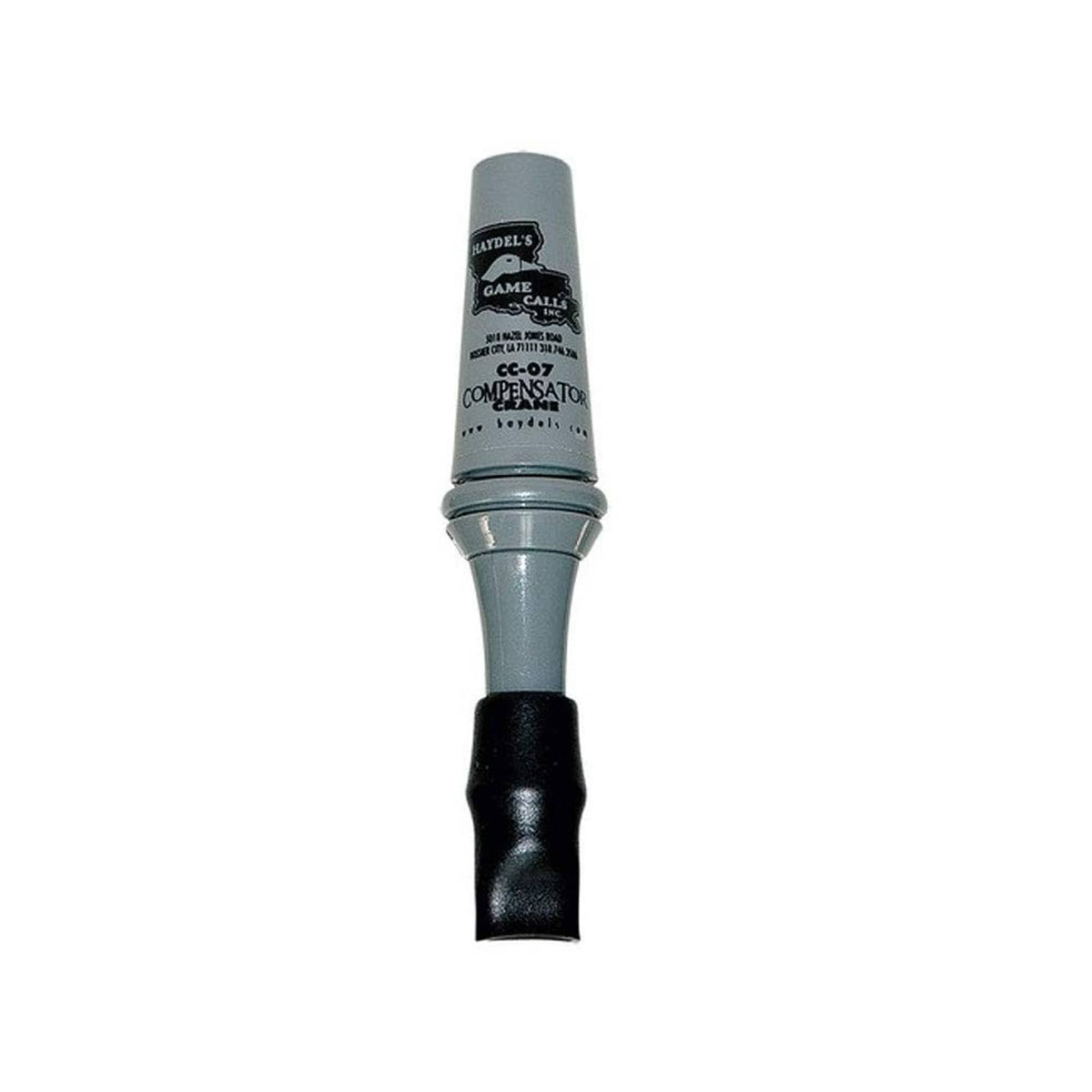 Haydel's compensator crane call for sandhill cranes, gray and black mouthpiece