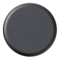 Thick spare tire cover, round dark gray/black textured surface with protective edge trim.