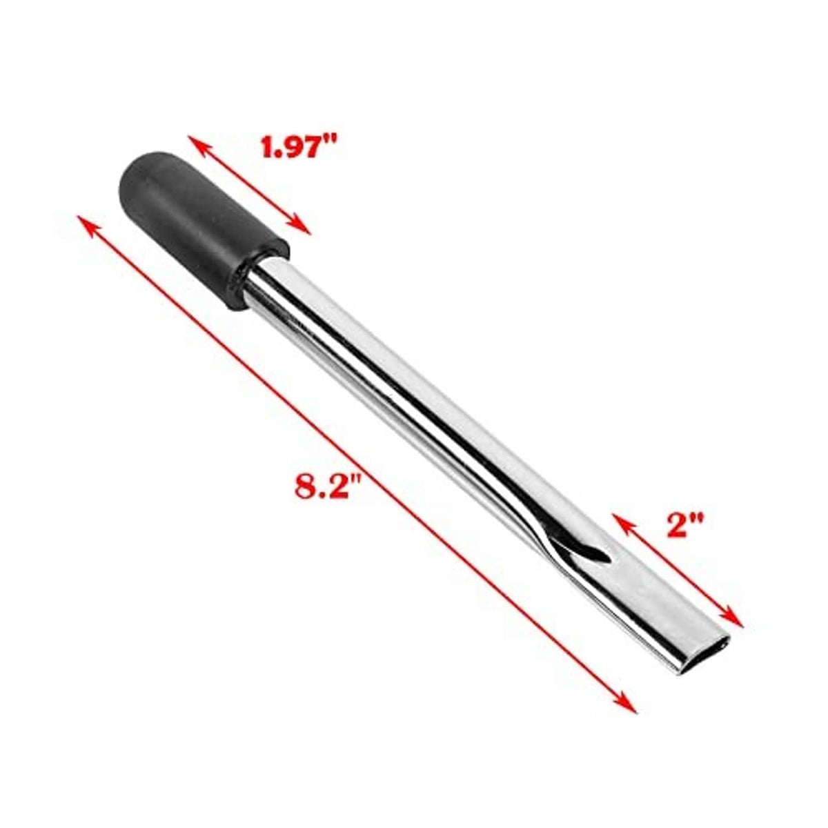 Wheelchair brake lever extensions, chrome rods with black rubber grips and flat tips