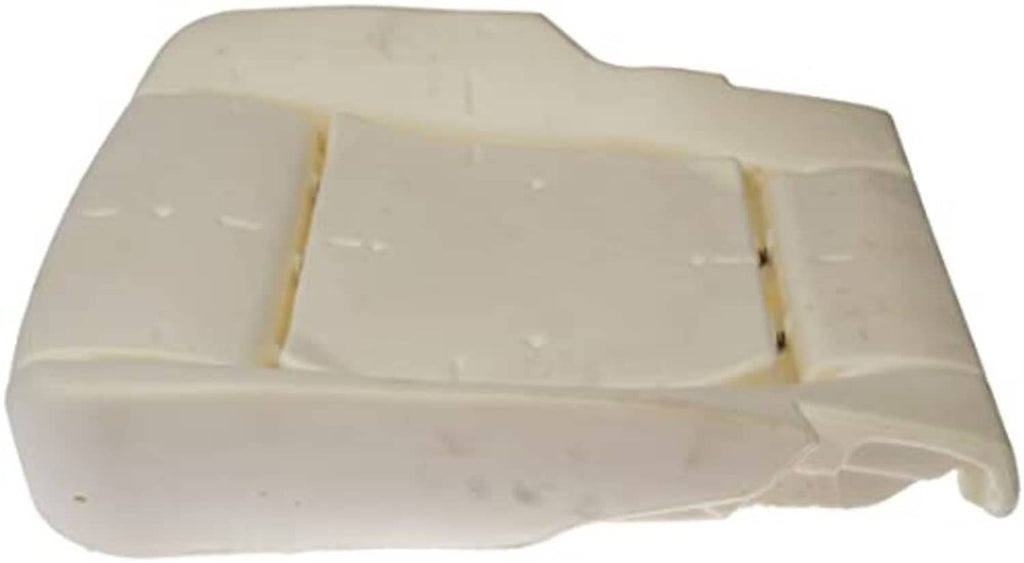 Front driver side seat cushion pad, cream cushion with stitched bolsters