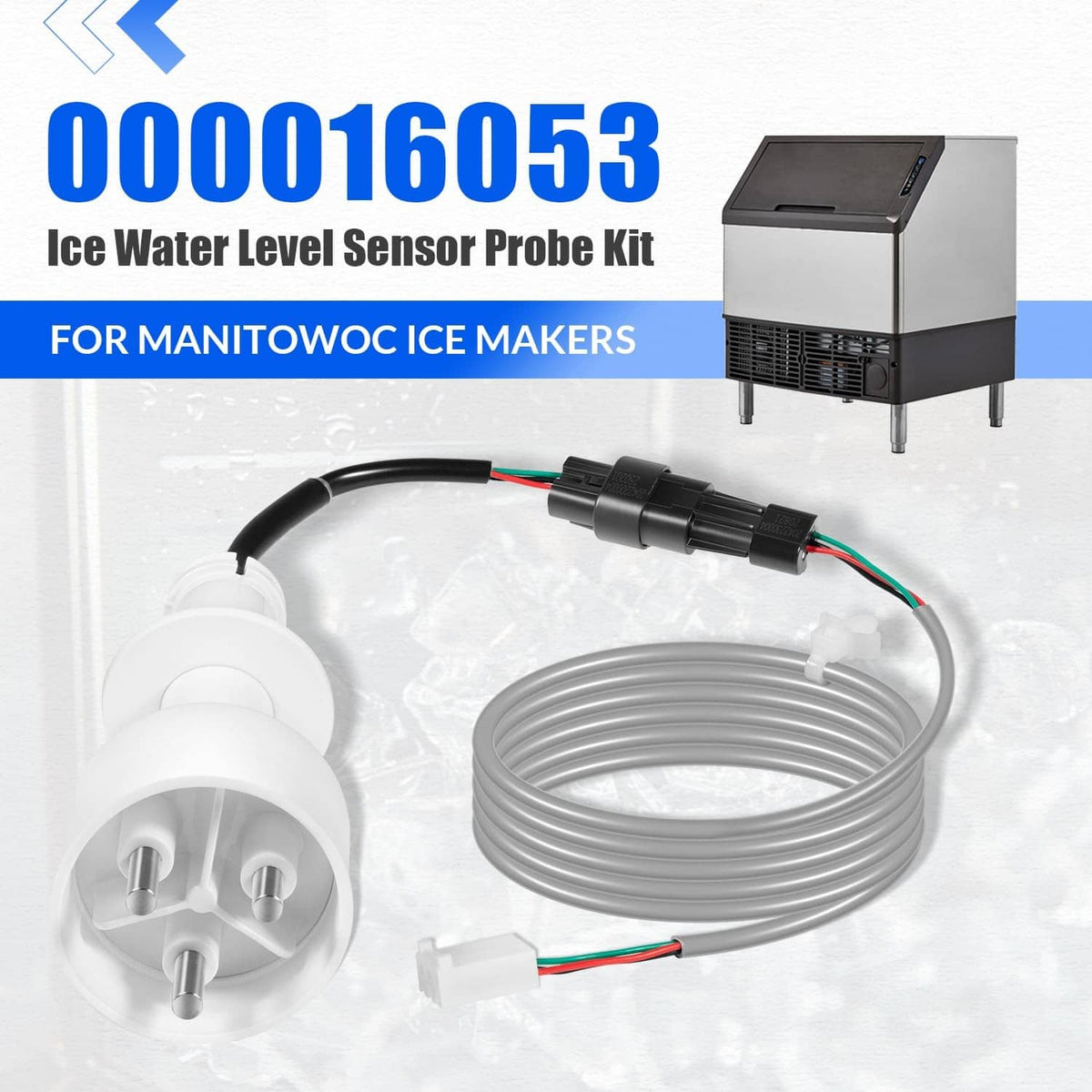 Ice water level sensor probe kit with wire harness for Manitowoc ice makers