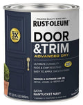 Rust-Oleum door & trim satin Nantucket Navy paint can, 32 fl oz