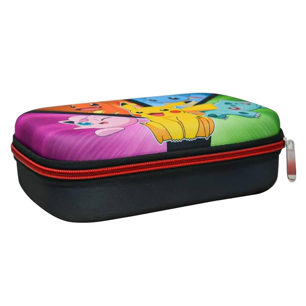 Pokémon pencil case with zipper and multicolor character print