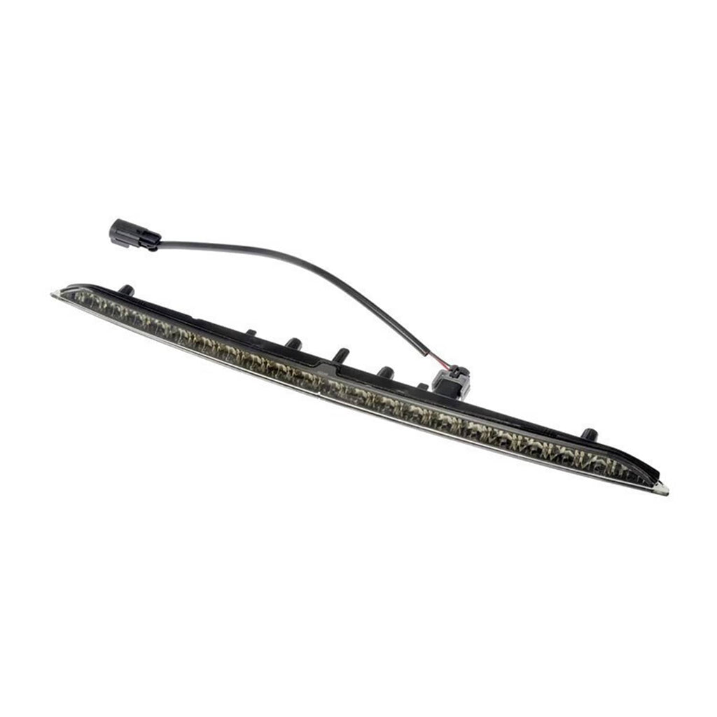 Center LED third brake light bar with clear lens and black wiring connector