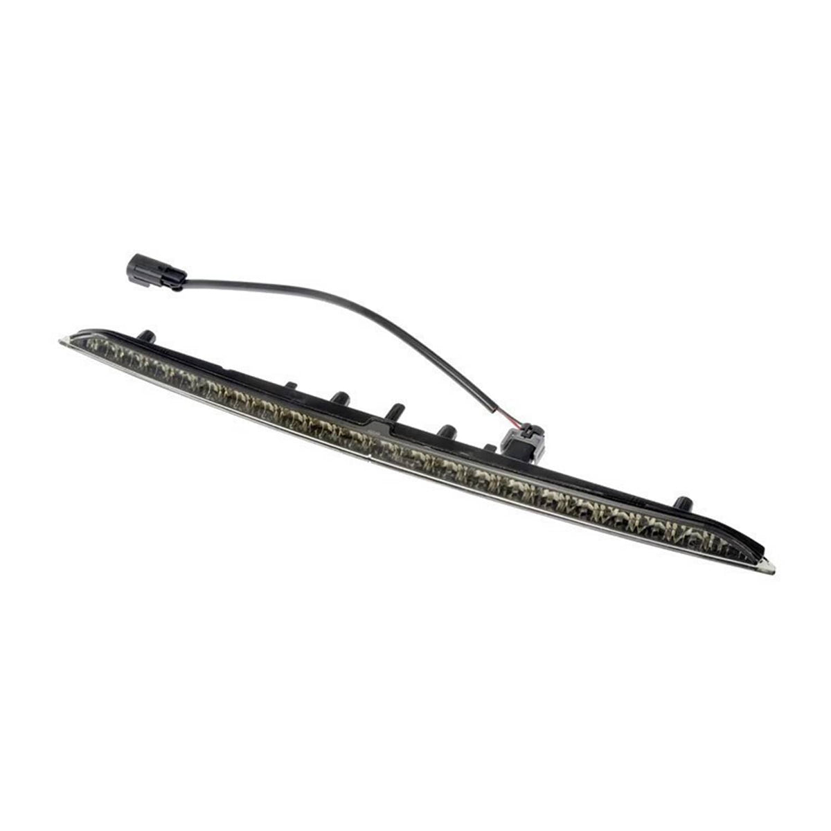 Center LED third brake light bar with clear lens and black wiring connector