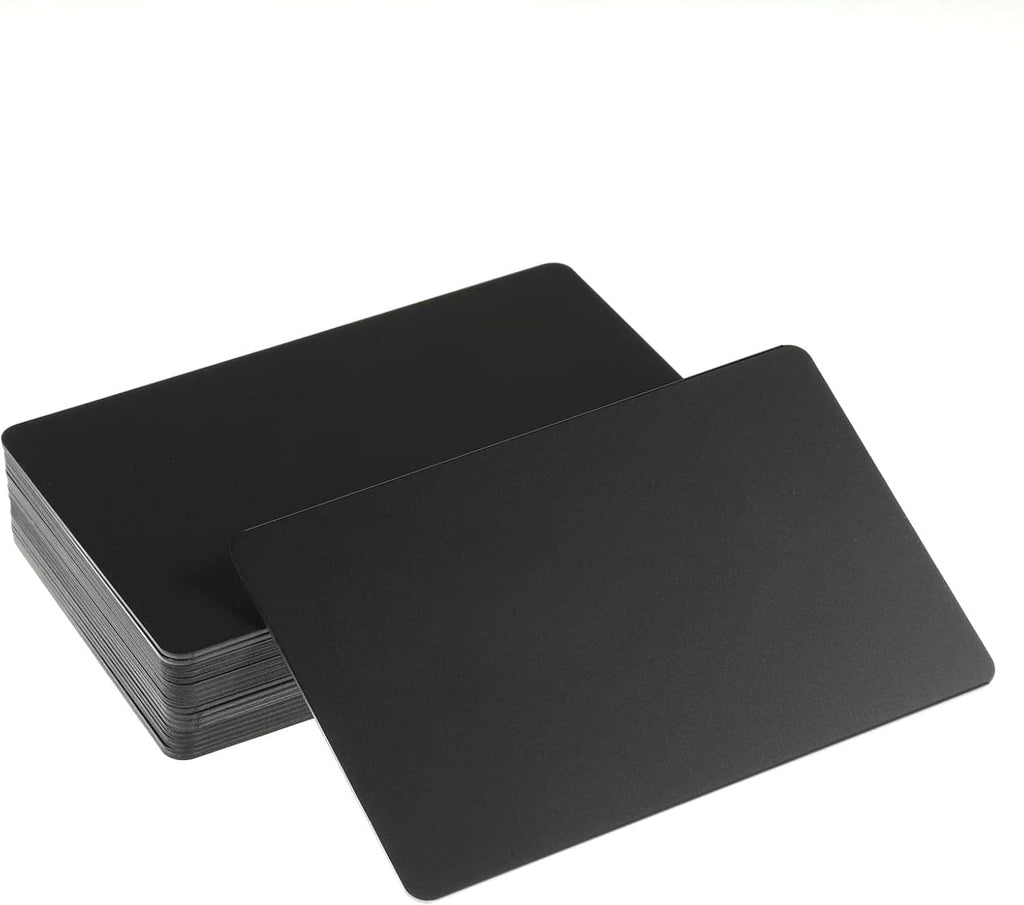 Black NFC blank cards stack with one card placed in front