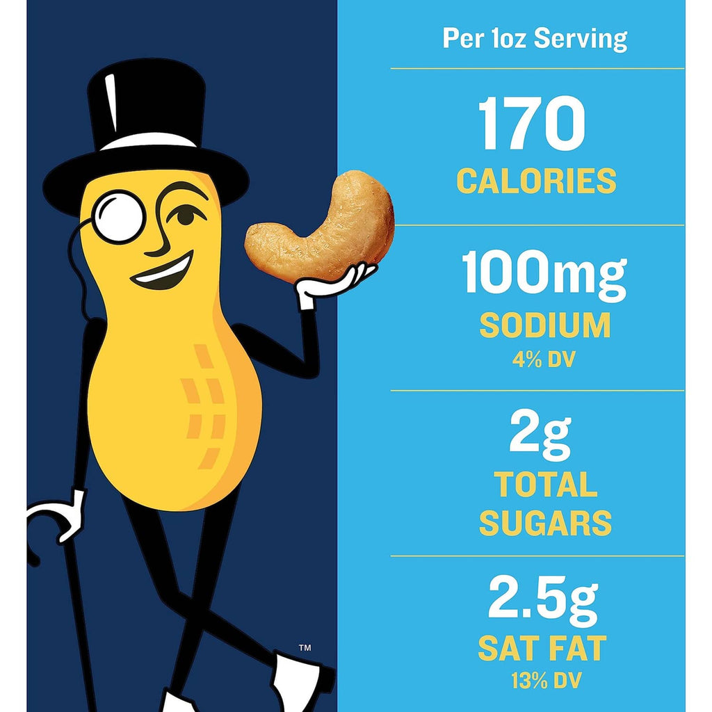 Per 1 oz serving label: 170 calories, 100mg sodium, 2g total sugars