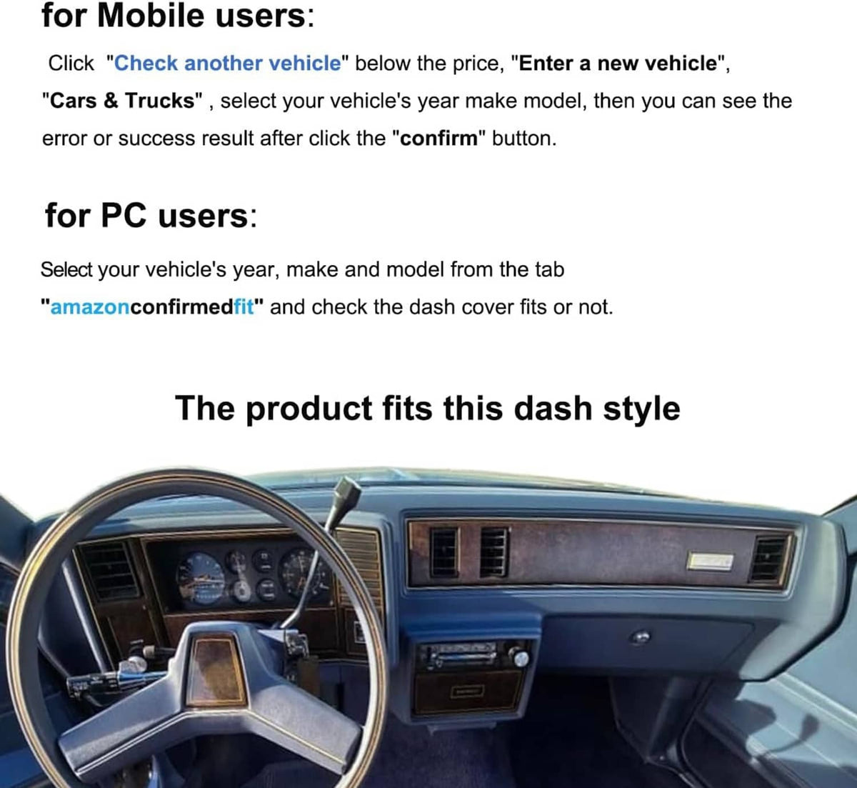 Dash cover mat installed on dashboard with vent cutouts and center opening