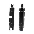 2-pack black Presta valve core removal tools with hex grips for bicycle service