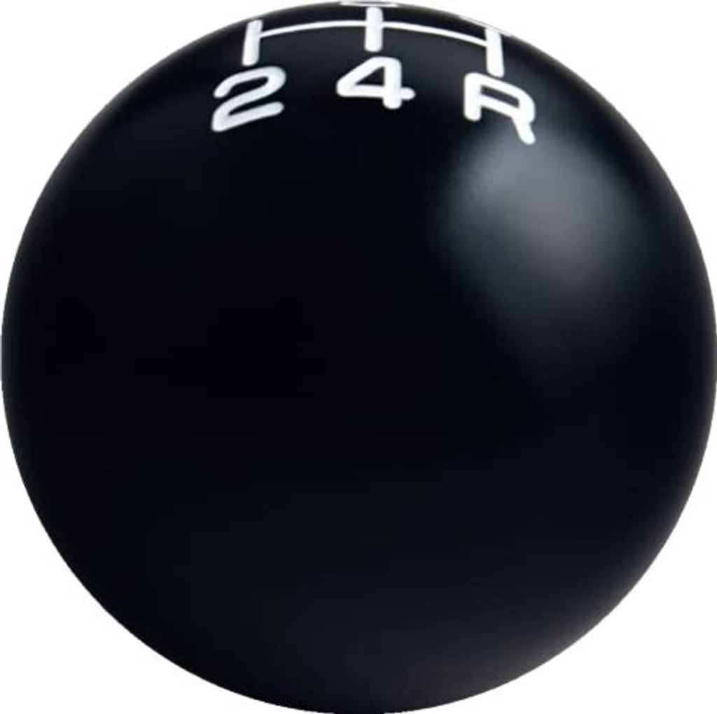 Black manual shift knob with white 2-4 and R shift marking