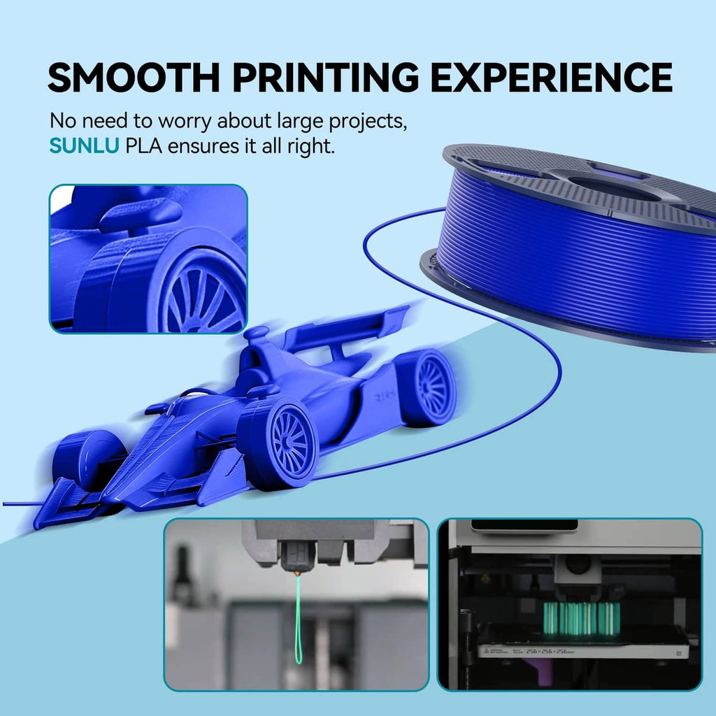 RivetOak SUNLU PLA 3D Printer Filament, 4 kg, 4kg Pla White+red+green+yellow